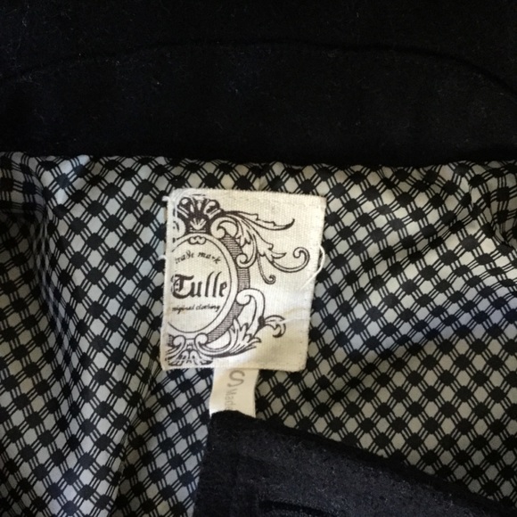 Black pea coat size small - Picture 2 of 5